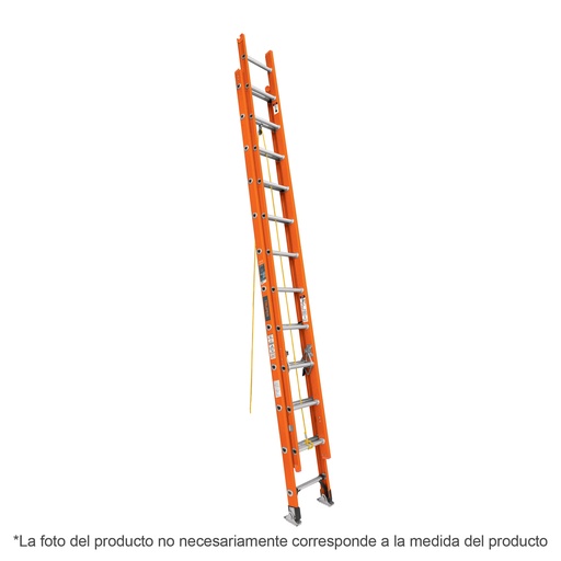 [ESE-224FV] Escalera de extensión fibra de vidrio 24 peldaños, 7.2 MTS Truper